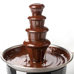 Chocolate Fountain png isolated on white background