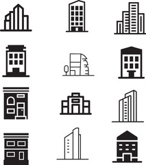 Fototapeta premium Urban Architecture Icons Set