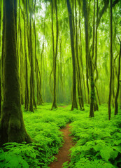 Obraz premium path in the forest