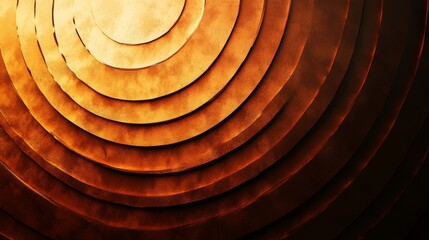 Fototapeta premium Abstract Concentric Circles in Warm Brown Tones