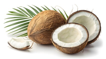 Photorealistic Coconut with Detailed Texture & Tropical Vibes V8