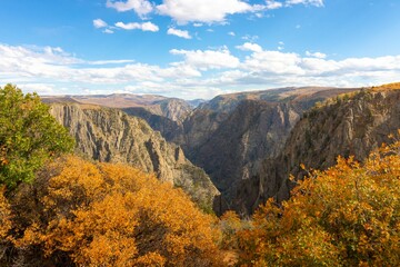 Naklejka premium Black Canyon of the Gunnison in autumn.