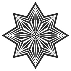 Obraz premium An Art Deco Inspired Pattern With Sharp Lines And High Quality Editable Vector Design And Illustration