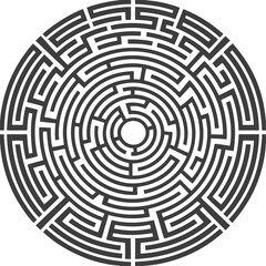 Detailed Labyrinth Or Maze Pattern High Quality Editable Vector Design And Illustration
