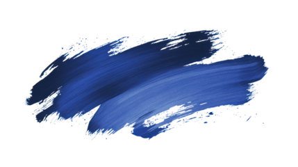 Abstract blue brush stroke on a white background, ideal for design and artistic projects. Perfect for backgrounds, textures, and creative visuals.