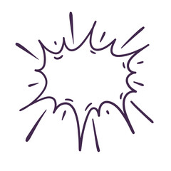 Dynamic and Captivating Explosion Effect Icon Perfect for Use in Various Media Applications