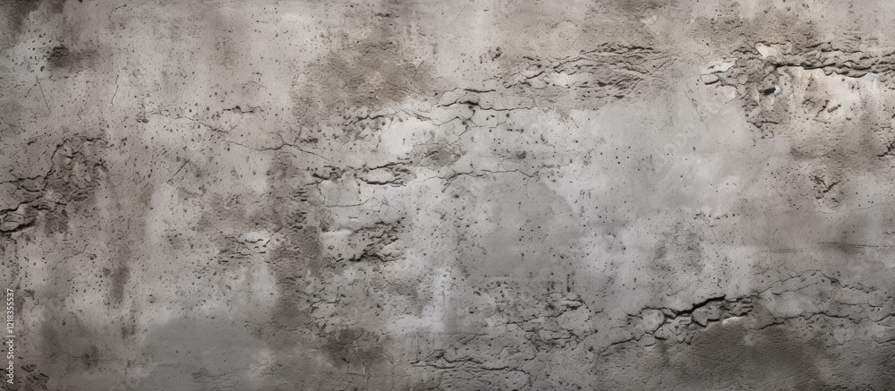 Poster textured concrete wall with shades of gray and subtle variations, featuring cracks and imperfections