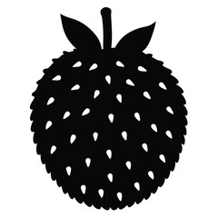 Soursop Silhouette Vector Illustration