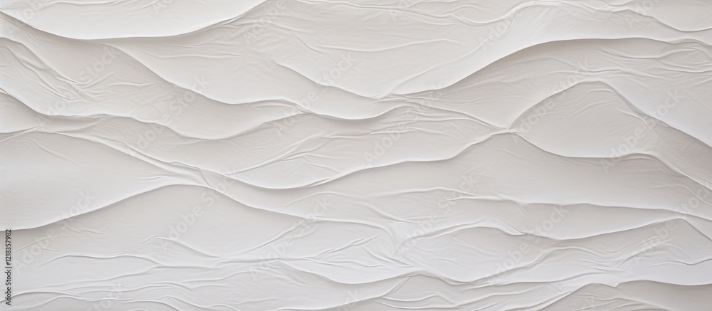 Poster Textured white paper background with subtle wave patterns providing ample blank space for text placement in a minimalistic layout.