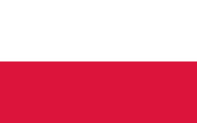 High detailed flag of Poland. National Poland flag. Europe. 3D illustration.