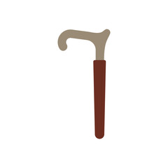 Cane medical icon, crafted in a minimalist style, perfectly suited for healthcare branding