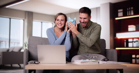 Personal Finance And Young Couple Family