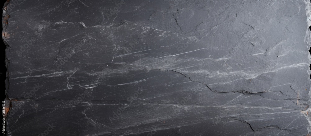 Poster Gray slate texture featuring subtle white veins, ample empty space for text or images, with a clean, minimalist appearance suitable for design projects.
