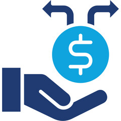 Split Payment mixed color icon
