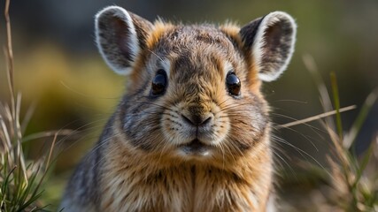 Obraz premium Endearing Elegance: A Portrait of the Rare Ili Pika