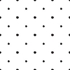 black and white seamless patterns with marker and ink in minimalist Scandinavian style