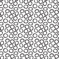 Fototapeta premium black and white seamless patterns with marker and ink in minimalist Scandinavian style