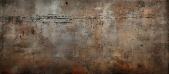 Obraz premium Grunge textured wall background featuring earthy tones of brown, gray, and rust with a distressed surface, ideal for artistic design projects.