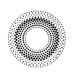 Halftone dots circle. Vector illustration. Halftone dotted (4)