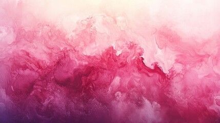 Obraz premium Abstract Pink and Purple Watercolor Landscape