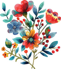 floral background with flowers background, generative ai