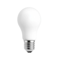 Smart Light Bulb Isolated on White Background for Clipping Path