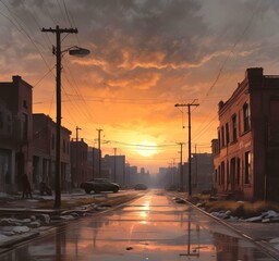 Illustration of apocalyptic scene.