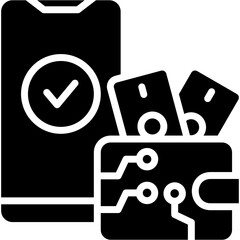 Ewallet glyph icon