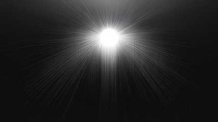 Obraz premium Radiating Light Streaks From Central White Orb