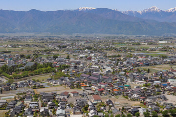 松本盆地（長野県松本市）