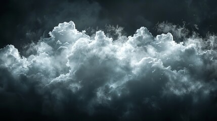 Obraz premium Dark And Dramatic Stormy Sky With Moody Cloudscape, Thundercloud. Natural Background, Texture