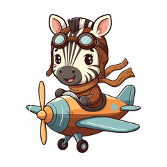 Cute Zebra Standing Cartoon Vector Icon Illustration. Animal Nature Icon Concept Isolated Premium illustration vector illustration