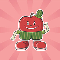 apple fun mascot