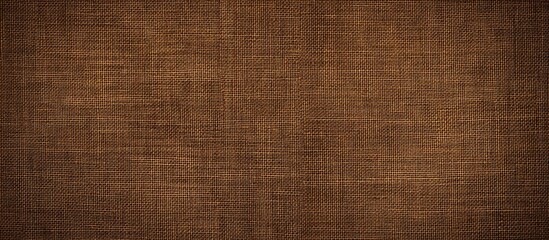 Fototapeta premium Rich medium brown fabric texture with a woven pattern creates a warm, inviting background perfect for design projects and presentations.