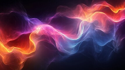 Obraz premium Abstract swirling energy colorful cosmic nebula