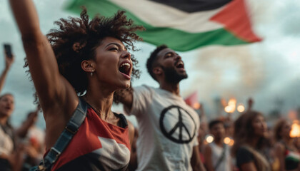 Obraz premium flag gaza, palestine 