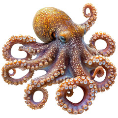 Obraz premium Majestic Octopus Ocean Creature Detailed View Stunning Colors