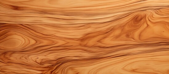 Smooth olive wood surface featuring rich golden brown and deep honey hues with flowing grain patterns, ideal for backgrounds and textures.