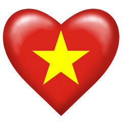 vietnam flag, vietnam country flag, country flag, country of vietnam, vietnam, flag, country, asia, heart shape, heart with star