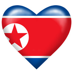 north korea flag, country flag, north korea, heart, flag, north korea country, travel, heart icon, north korean flag with heart, country icon, Heart sign, heart icon