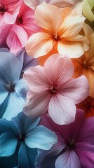 Obraz premium vibrant colorful flower petals close up macro photography abstract background texture design