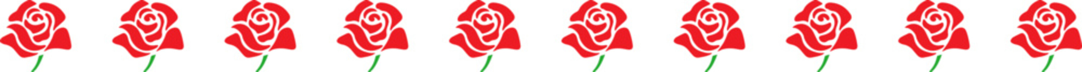 Rose Divider, Rose Border Design Template