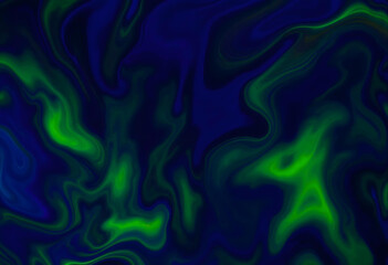 Obraz premium Abstract Gradient Background with Dark Purple, Blue, Green, and Yellow Highlights, Smooth Texture and Depth Effect