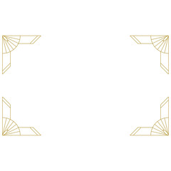 elegance gold art deco frame