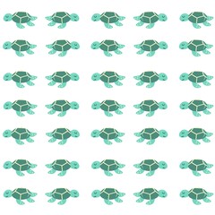Naklejka premium Seamless pattern with sea turtle. Sea or ocean underwater life background