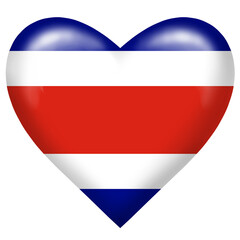 Fototapeta premium costa rica flag, country flag, flag, costa rica, heart, costa rica country, costa rica flag In heart shape, travel, heart sign, heart icon, heart shape