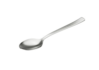 A Gleaming Metal Spoon With Its Elongated Handle And Rounded Bowl 3D Illustration