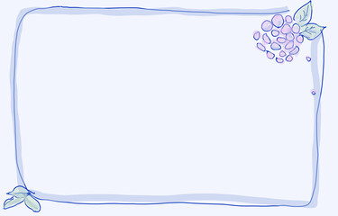 紫陽花　枠　フレーム　hydrangea frame