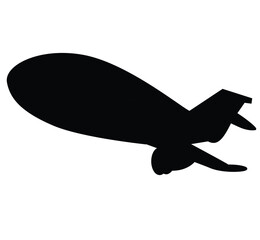 Cute cartoon hand drawn vector airplane icon silhouette.