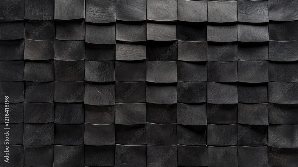 Poster crafted with precision, these seamless black ceramic roof tiles create a striking visual effect. the